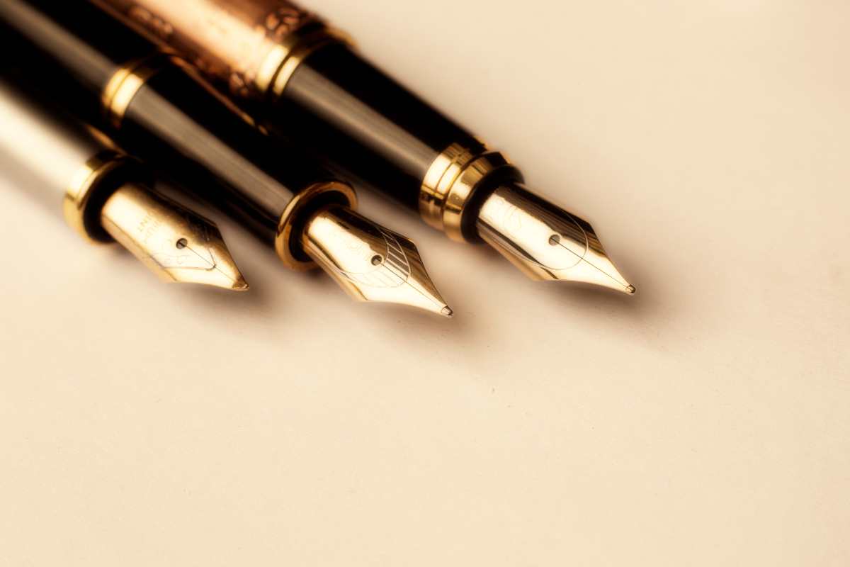 canetas de luxo